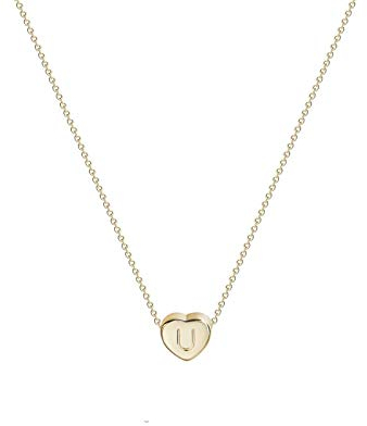 Halsketten Halsketten Lange Chunky Halskette Kette Halsketten Brief Geschenk Name Frauen 26 Mode Anhänger Schmuck Englisch Halsketten & Anhänger Herz Halskette Mädchen ( Color : U , Size : Taille uniq