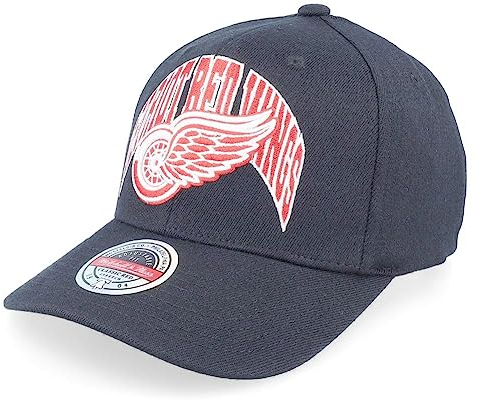 Mitchell & Ness Detroit Red Wings NHL Letterman Stretched Snapback Curved Cap Basecap