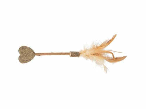 TRIXIE Matatabi Lolly Hart Catnip Kattenspeelgoed Met Veren 23 cm