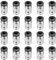 20 STK PC4-M10 Stecker, PC4-M10 PTFE Connectors, Pneumatik-anschlussstücke, Pneumatic Connectors, Male Straight Pneumatic PTFE Tube Push für E3D-V6 Gewinde M10