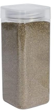 1Buy UK 800g tub of Coloured Natural Decorative Sand Craft Pebbles Table Decoration Pot Vase Fillers Garden Weddings Rocks Aquarium Art Ceremony Florist Candle (Gold)
