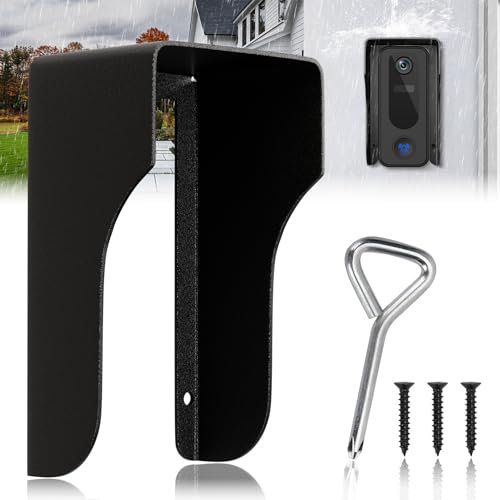 Doorbell Rain Cover,Ring Doorbell Cover,Waterproof Doorbell Anti-Glare Cover,Doorbell Rain Shield/Protector/Plate/Guard,Suitable for Access Control Keypad，Fingerprint Lock，Outdoor Keypad (5.8*2.6IN)