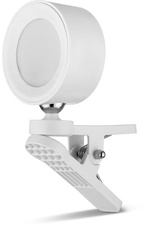 REV Lámpara de pared con batería, 150 lm, regulable, giratoria 360°, lámpara de pared interior sin conexión de alimentación, ideal para pasillo, dormitorio y salón, color blanco