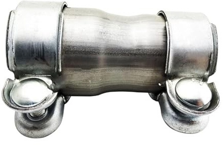 Kingsea Raccord de Tuyau D'échappement en Acier Inoxydable,Manchon EchappementDiamètre de connexion 50mm à 60mm,Connecteur de Tuyau Collier D'éChappement