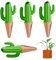 Muzrunq Pinks d'arrosage en Terre Cuite, 4pcs 60 ML Cactus Cactus Soids d'arrosage 'Auto