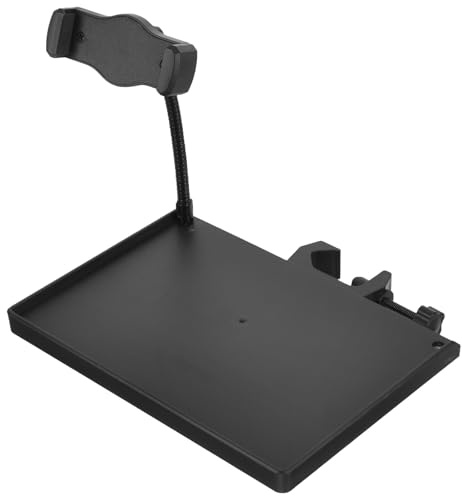 Cabilock Microphone Tray Stand Clamp for Broadcast Live Stream Mic Stand Holder Shelf Phone Holder Fits Mic and Asmr Use
