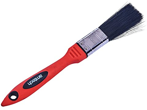 Amtech G4355 1 inch Paint Brush (25mm), No Bristle Loss design, Soft Grip and available as 0.5”, 1.5”, 2”, 2.5”, 3” and 4”, Multi-colour