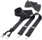 DonDon Herren 3,5 cm breiter Hosenträger in Y-Form elastisch und verstellbar im 2er Set mit farblich passender Fliege 12 x 6 cm