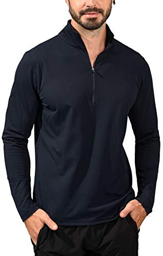 90 Degree By Reflex Ultra Soft Half Zip Long Sleeve Shirt for Men