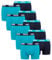 PUMA 10 er Pack Boxer Boxershorts Men Herren Unterhose Pant Unterwäsche, Farbe:796 - Aqua/Blue, Bekleidungsgröße:M