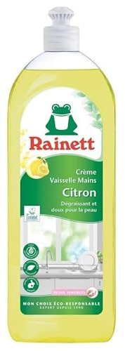 RAINETT - Liquide Vaisselle Ecologique Citron 750Ml - le Lot De 4