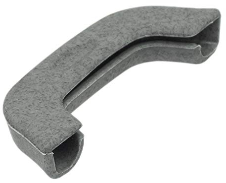 2x Silikongriffe für BIOL Pfannen mit hohem Rand (66/58 mm) Silikon Abdeckung Heißer Hebegriff Pfanne Griff Halter Unterstützung Küchehelfer Hülse Abdeckung Verbrennungen Verhindern Silikagel grau