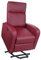 Totò Piccinni Poltrona Relax Reclinabile con Poggiapiedi Imbottita Confortevole (Alzapersona con Massaggio, Ecopelle Bordeaux)