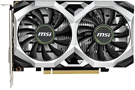 MSI GeForce GTX 1650 D6 VENTUS XS OC Graphics Card '4GB GDDR6, 1620MHz, 128-bit, PCI Express x16 Gen 3, DisplayPort, HDMI, DVI-D, Dual Fan Cooling System'