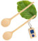 2x HOFMEISTER® Großer Holz-Kochlöffel, 40 cm, Naturprodukt: handgefertigt, plastikfrei, Keine Kratzer im Topf, unbehandelt, hitzebeständig, antibakterieller Rührlöffel, Buche, rund