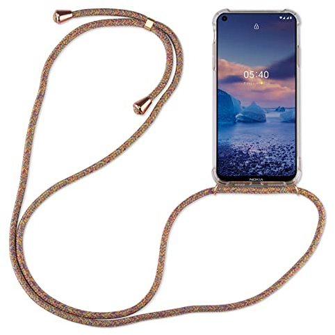 betterfon Hülle Kompatibel mit Nokia 5.4 | Handykette Smartphone Halskette Hülle mit Band | Handyhülle mit Kordel zum Umhängen Kompatibel für 5.4 | Rainbow