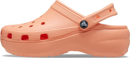 Crocs Women's Classic Platform Clog W Clogs, Papaya, 8 UK