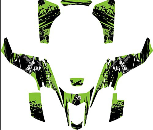 LTZ400 Grafik-Aufkleber-Kits für Suzuki LTZ400 ATV Grafik-Aufkleber-Kits für Suzuki LTZ400 LTZ 400 2003 2004 2005 2006 2007 2008 (grün)