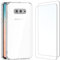 NEW'C Hülle für Samsung Galaxy S10e - Ultra Transparent Silikon Weiches TPU Gel und 2 × Panzer Schutz Glas für Samsung Galaxy S10e - Anti Scratch