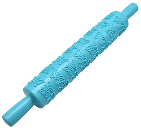 Mattarello Farfalle decorativo biscotti PVC cake design accessorio cucina dolci pasticceria idea regalo Natale compleanno festa fai da te utensile timbro