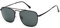 JIM HALO Retro Quadratische Premium Glaslinse Flache Metallbrille Herren Damen (Schwarz/Grau)