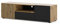 BIM Furniture TV-Stand Lowboard AURIS 150 cm Lamellenfronten MDF Kommode Sideboard TV-Tisch Schrank Artisan Eiche schwarz matt
