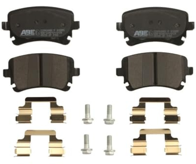 ABE C2A004ABE-P Bremsbelagsatz Bremsbeläge Hinten Kompatibel mit AUDI A3 Sportback 8PA
