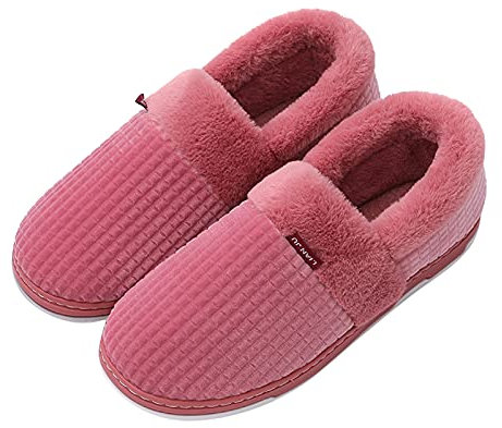 Ciabatte con il Pelo Donna Uomo Peluche Comode Antiscivolo Ciabatte Pelose Calde Animali Spugna Ciabatte Invernali Pantofole Ospiti Soft Memory Foam Chiuse Cotone Ciabatte Casa
