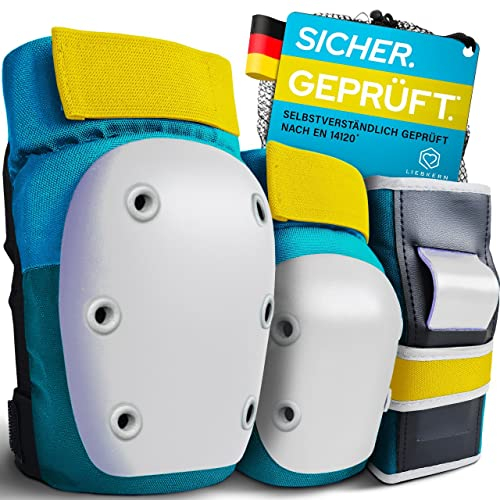 Liebkern Skate Protektoren Set für Erwachsene & Kinder [Unisex] - Ideal für Inliner, Skateboard, Scooter - Schoner Set