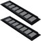 80mm*300mm Air Vents Grille Cover Aluminum Alloy Internal Ventilation Grilles Black Louvred Wall Vent Kitchen Cupboard Wardrobe Accessory (2 Pieces)