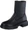 Paul Green Damen Stiefelette mit Lammfell, Frauen Plateaustiefeletten,Warm gefüttert,uebergangsstiefel,plateauabsatz,Schwarz (Black),42 EU / 8 UK