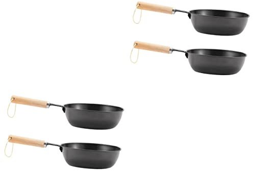 Kisangel 4stücke Teiliges Camping-kohleanzünderset Mit Holzgriff Tragbarer Holzkohle-brenntopf Für Outdoor-grillen Geeignet Für Camping Und Bbq Einfach Zu Bedienen Und Langlebig