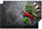 KitchenYeah© Herdabdeckplatte Einteilig Küche Ceranfeld Abdeckplatte Cerankochfeld Abdeckung Induktionskochfeld Schutzmatte Pfeffer - Kräuter - Gewürze - Beton - 81.2x52 cm