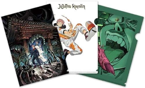 Crunchyroll - Jujutsu Kaisen - Clearfile Set, Folien - (3 Stück) - original & lizensiert, Bunt