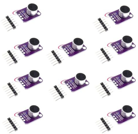 10pcs Electret Microphone Amplifier MAX4466 Module Adjustable Gain Blue Breakout Board