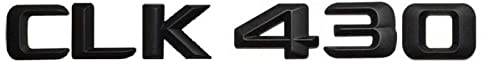 Mattschwarz CLK 430 Kofferraum hinten Buchstaben Wörter Nummer Abzeichen Emblem Aufkleber Aufkleber passend for Mercedes Benz CLK Klasse CLK430