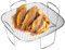 Estante de freidora de Aire Estante de airfryer de Acero Inoxidable Rejilla de Parrilla con 4 Patas de una Sola Capa multipropósito General de 8 Pulgadas Freanos Accesorios Freyer Toasting Microo