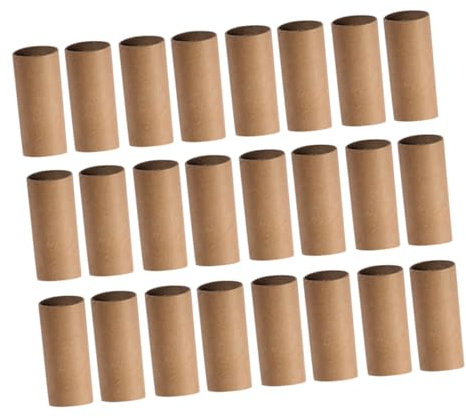 30 Rouleaux vide tubes de papier toilette bricolage pour les enfants tubes de serviettes en tissu tube de papier kraft tube en carton cylindre artisanat Matériel papier carton