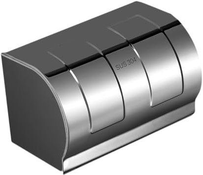 BUGUUYO Toilettenpapierhalter Aus Silberfarben Langlebiger Papierhalter Für Badezimmer Einfacher Handtuchhalter Mit Spritzschutz Sauberer Papierrollehalter Für Zuhause