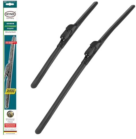 HEYNER® Scheibenwischer Set passend für FORD FIESTA VI (07.2008-04.2017) HYBRID Flachbalkenwischer