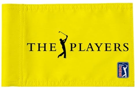 2BUT Golf Players Golf Pin PGA Flag Practic Putting Green Golf Flag For Backyard Garden Double-Sewn 600D Nylon Miniature Pin Flag Regulation Tube Flag (Yellow 8x6)