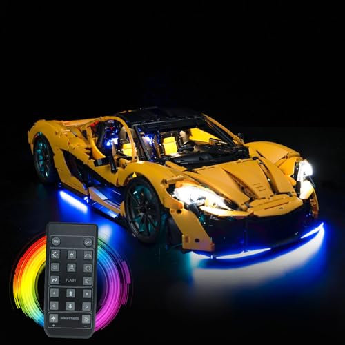 Fernbedienung Licht-Kit für Lego 42172 McLaren P1 (Nicht Lego), Led Beleuchtungs Set für Lego Technic McLaren P1 Kreative Spielzeug