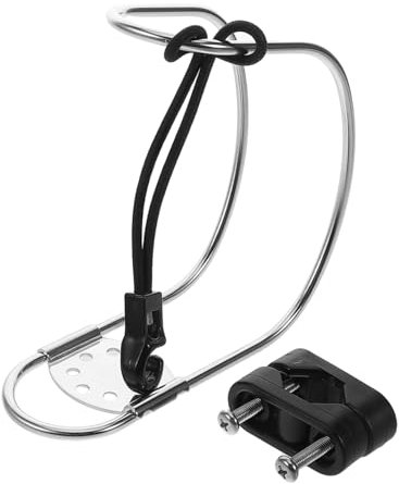 HEMOTON Life Buoy Bracket Lifebuoy Holder for Ship Ring Rope Bracket Boats Life Ring Hanger Marine Bracket Outdoor Lifebuoy Rack Horseshoe Lifebuoy Ring Bracket Silver Stainless Steel