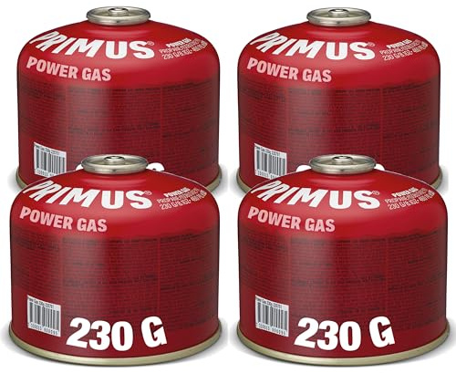 PRIMUS Gaskartusche - Power Gas Kartusche - Gaskartuschen Schraubventil EN 417 Gaskartusche - Isobutan & Propan - Gaskocher Kartusche - Camping Gaskartusche - Schraubgaskartuschen - Camping Gas