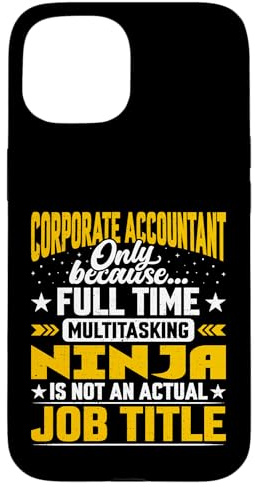 Corporate Accountant Job Title Corporate Analyst Calculator Case for iPhone 15