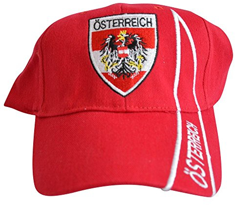 Kappe Motiv Österreich Fahne, Fan I - Cap mit österreichischer Fahne