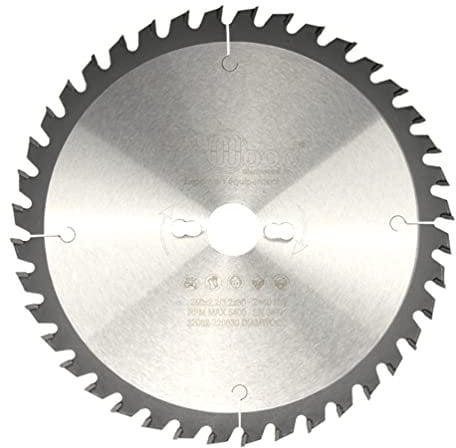 DIAMWOOD - Lame de Scie Circulaire Bois Universelle | Carbure | 40 Dents Alternées Positives | Diamètre 250mm | Alésage 30mm | Epaisseur 3,2/2,2 mm