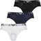 Emporio Armani 3-pack Brief Essential Monogram, Boxer Uomo, Multicolore (Bianco/Nero/Blu Marine), XL