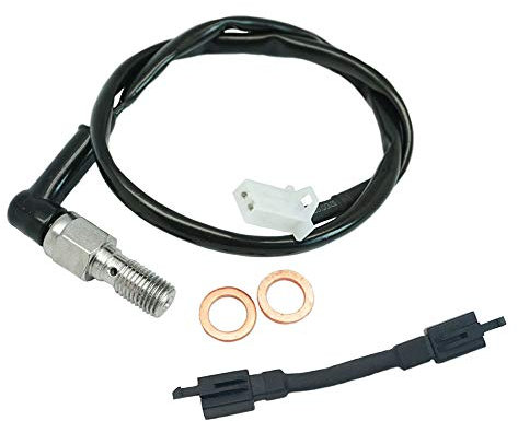 M10 x 1.25mm Banjo Bolt Motorcycle Hydraulic Front Rear Brake Master Cylinder Brake Light Switch for Scooter Moped Dirt Pit Bike ATV