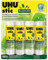 UHU stic ReNature 4x40g colla naturale con tubetto in bioplastica colla per bambini, sicura da usare per i lavoretti, adatta per la scuola, l'ufficio, l'università